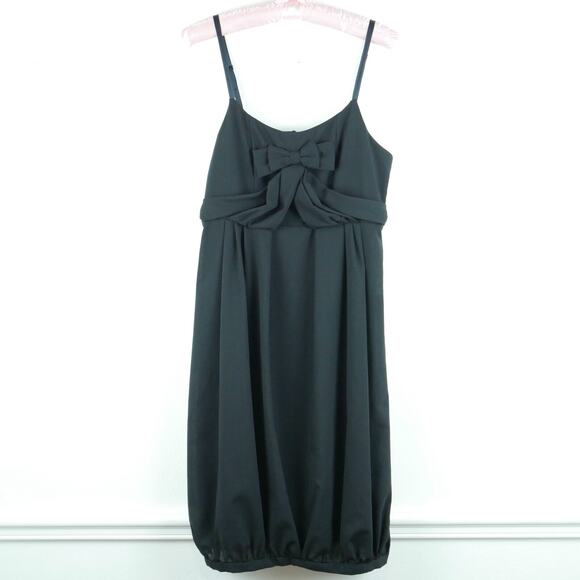 Trelise Cooper Size 6 Dress Bow Diddley Black Bubble Hem Cocktail Preppy Twee - Picture 1 of 14